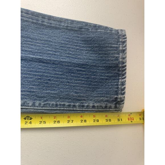 Vintage Levis 501 Jeans Mens 31x32 USA Button Stonewash Denim Stiped 1980s RARE! - Picture 15 of 16